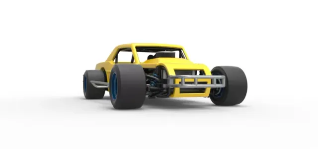 Vintage Asphalt Modified stock car V8 Scale 1:25 — Фото 27 из 30