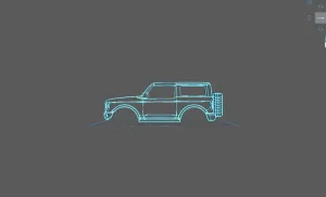 Ford - Bronco 2021 Wall Art