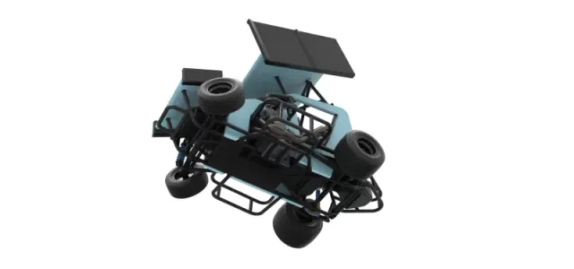 Winged 600 Micro sprint car while turning Scale 1:25 — Фото 3 из 31