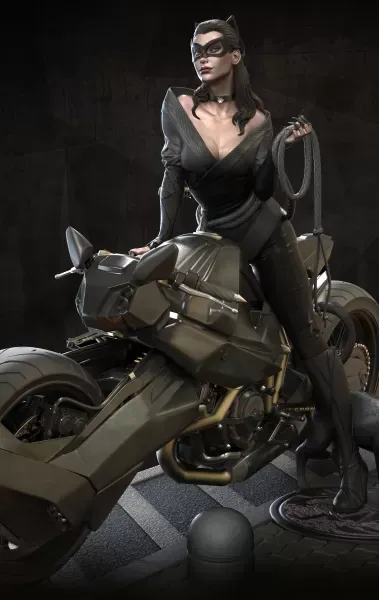 Gotham City Siren Motorcycle 3D Print Model — Image 2 of 3