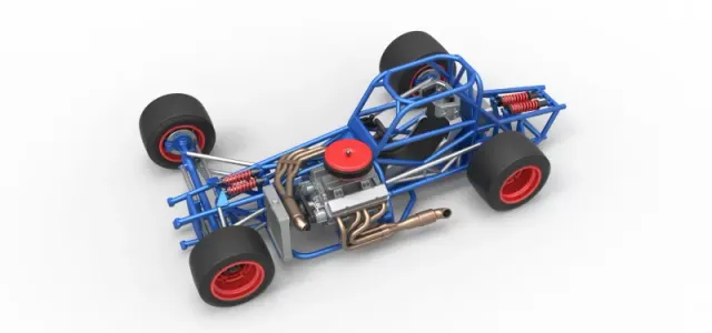 Supermodified front engine race car Base Version 4 Scale 1:25 — Image 4 of 30