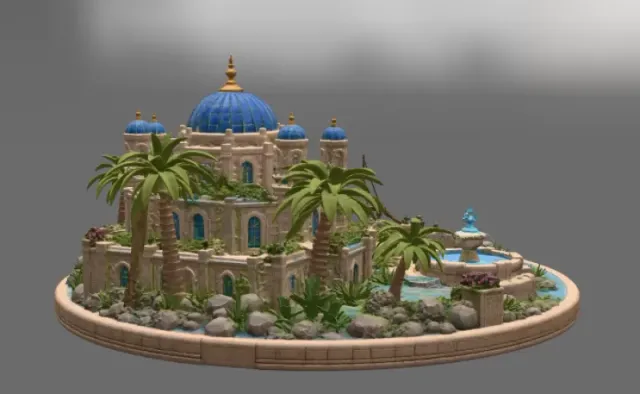Azure Oasis Palace STL File for 3D Print — Фото 11 из 17