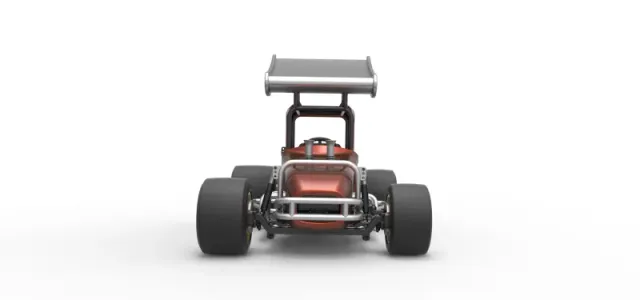 Vintage Winged Supermodified stock car Scale 1:25 — Фото 7 из 31