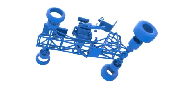 Vintage Front engine dragster Base Version 4 Scale 1:25 — Фото 19 из 26