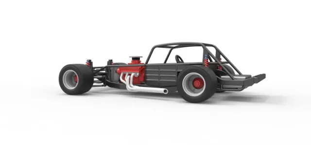 Vintage Asphalt Modified stock car Base V5 Scale 1:25 — Фото 13 из 27