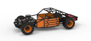 Vintage Dirt late model Race car Base Version 3 Scale 1:25