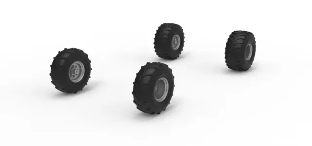 Wheel set of Mud dragster Version 3 Scale 1:25 — Image 2 of 14