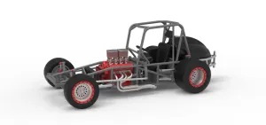 Vintage Pavement Silver Crown Car Base Scale 1:25