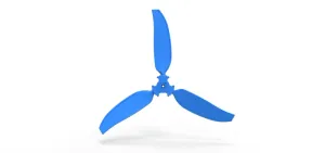 3 Blade Propeller of Drag racing Airboat Scale 1:25