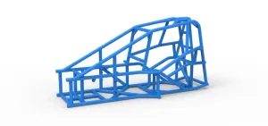 Frame of Three Quarter Midget Scale 1:25