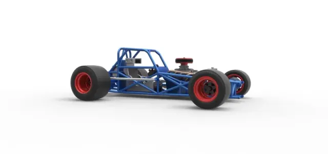 Supermodified front engine race car Base Version 4 Scale 1:25 — Image 25 of 30