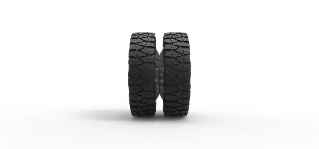 Diecast Rear semi wheel for pickup Version 12 Scale 1:25 — Фото 4 из 12