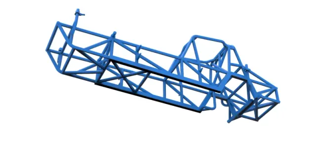 Frame of Vintage Dirt Modified stock car Version 5 Scale 1:25 — Фото 3 из 17