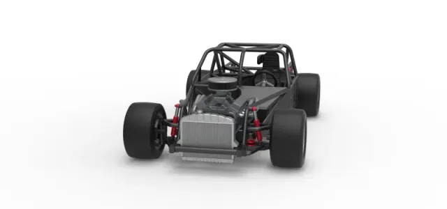 Vintage Asphalt Modified stock car Base V7 Scale 1:25 — Image 5 of 24