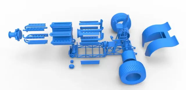 Diecast Pulling tractor with 42 cylinder Radial engine 1:25 — Image 28 of 31