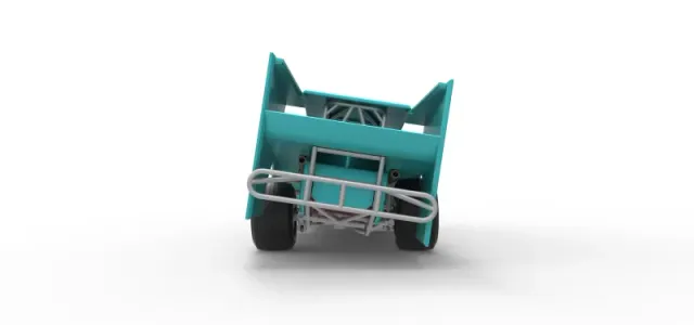Northeast Outlaw Dirt Modified stock car while turning 1:25 — Фото 16 из 29