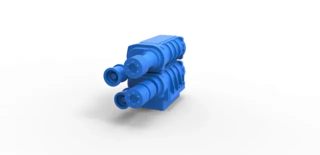 Diecast double Supercharger Scale 1 to 25 — Image 3 of 13