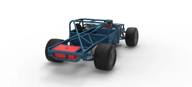 Vintage Dirt late model Race car Base Scale 1:25 — Фото 18 из 29