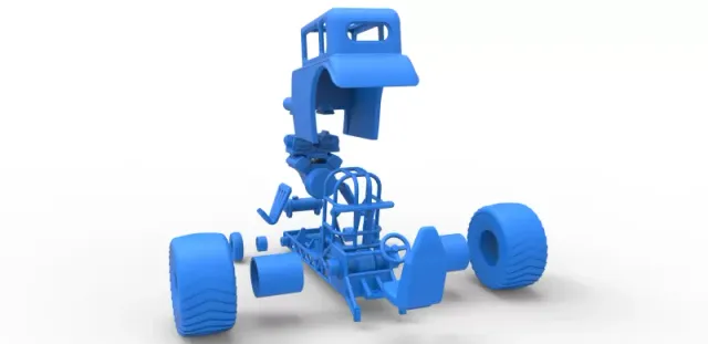 Diecast Mini Rod pulling tractor 5 Scale 1:25 — Image 30 of 31
