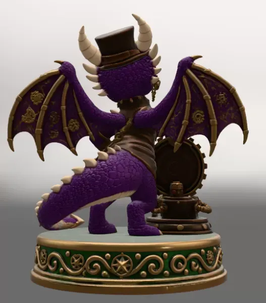 Clockwork Fantasy Dragon STL for 3D Printing — Фото 5 из 11