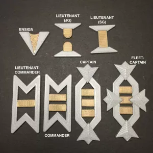Star Trek 'The Wrath of Khan' era Starfleet Line-rank Insignia