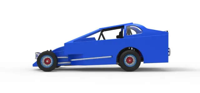 Northeast Dirt Modified stock car Version 2 Scale 1:25 — Фото 9 из 30