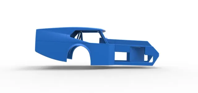 Shell of Vintage Dirt Modified stock car Version 5 Scale 1:25 — Image 15 of 26