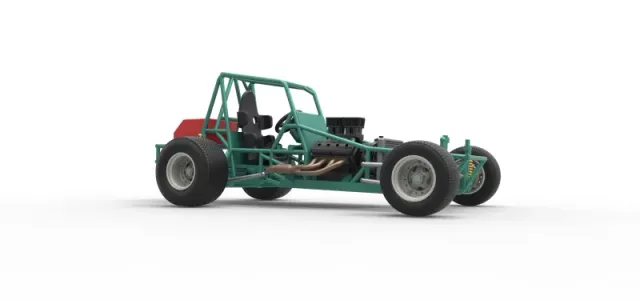 Vintage Northeast Dirt Modified stock car Base Scale 1:25 — Image 25 of 31