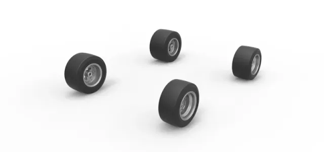 Wheel set of Pavement 600 Micro sprint car Scale 1:25 — Image 2 of 10