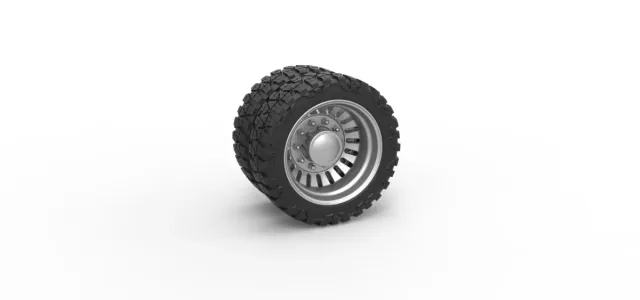 Diecast Rear semi wheel for pickup Version 12 Scale 1:25 — Фото 12 из 12
