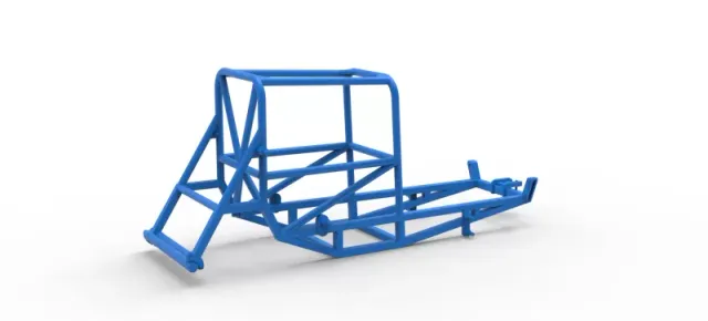 Frame of Vintage Supermodified stock car Version 4 Scale 1:25 — Image 12 of 14
