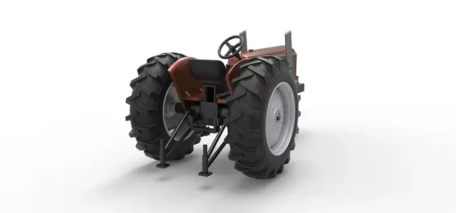 Vintage Small block Pulling tractor Version 4 Scale 1:25 — Фото 17 из 30