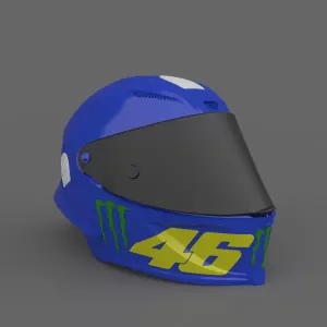 MotoGP Champion Valentino Rossi Helmet 3D Print Model