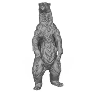3D Printable Polar Bear Standing Pose