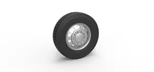 Diecast 10 Square Hole Front wheel of semi truck Scale 1:25