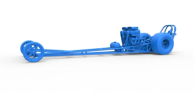 Front engine dragster with double supercharged V8 Scale 1:25 — Фото 13 из 31