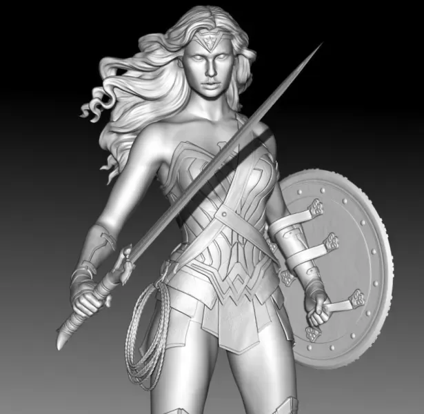 Wonder Woman Gal Gadot STL print 3D — Фото 3 из 6