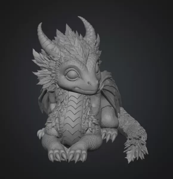 Blossom Guardian Dragon STL File for 3D Print — Фото 15 из 15