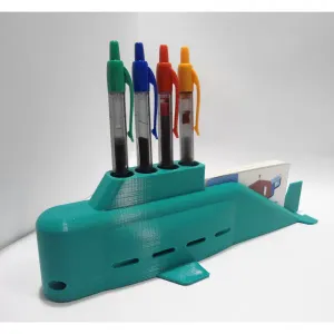 Submarine Pens and Business Cards Holder