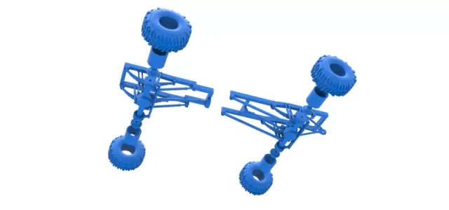 Chassis of Wheel Standing Mega Truck Scale 1:25 — Фото 18 из 23