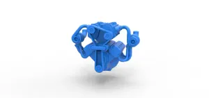 Twin turbo supercharged V8 Engine Version 7 Scale 1:25