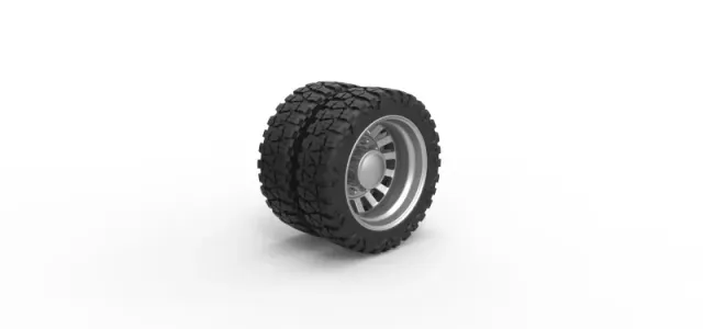 Diecast Rear semi wheel for pickup Version 16 Scale 1:25 — Фото 2 из 12