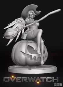 Witch Mercy 3D print