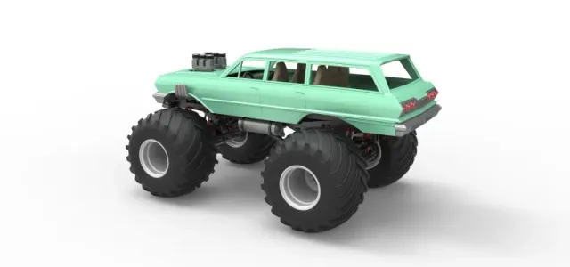 Vintage Monster Truck Scale 1:25 — Фото 12 из 21