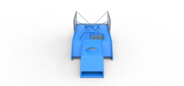 Shell of Outlaw Figure 8 Modified stock car Scale 1:25 — Image 6 of 22