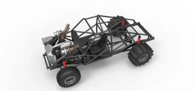 Uphill Sand Racing Dragster Base Version 3 Scale 1:25 — Фото 3 из 26
