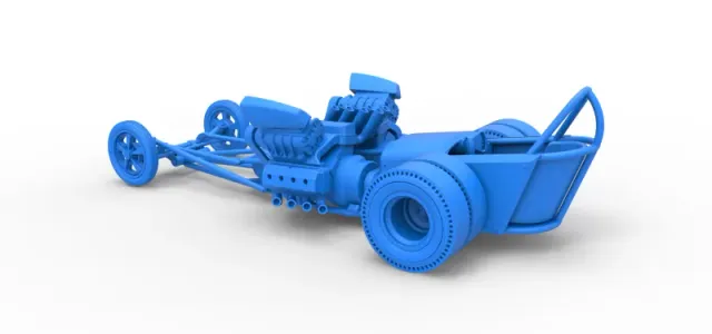 Diecast Front engine old school dragster with 2 V8 Scale 1:25 — Фото 20 из 30