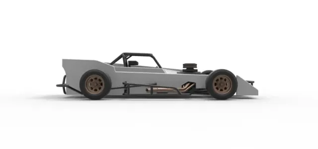Small Block Supermodified race car Scale 1:25 — Image 22 of 31