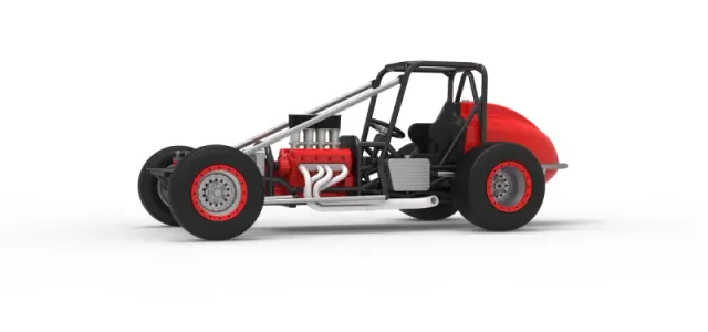 Dirt Silver Crown Champ car Base Scale 1:25 — Фото 2 из 30
