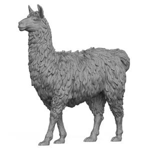 3D Printable Llama Standing Pose
